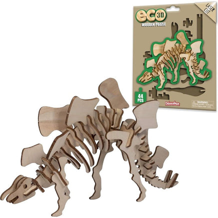 Eco 3D Wooden Puzzle - Stegosaurus - ToyTime