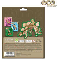 Eco 3D Wooden Puzzle - Stegosaurus - ToyTime