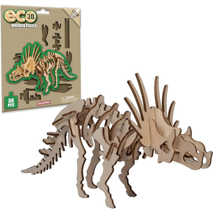 Eco 3D Wooden Puzzle - Styracosaurus - ToyTime