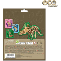 Eco 3D Wooden Puzzle - Styracosaurus - ToyTime