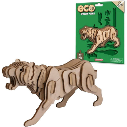 Eco 3D Wooden Puzzle - Tiger - ToyTime