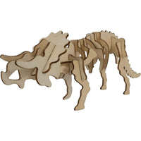 Eco 3D Wooden Puzzle - Triceratops - ToyTime