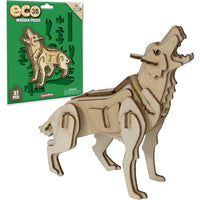 Eco 3D Wooden Puzzle - Wolf - ToyTime