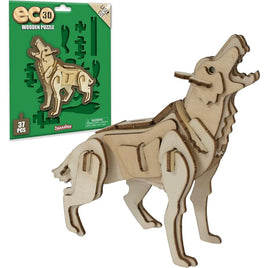 Eco 3D Wooden Puzzle - Wolf - ToyTime