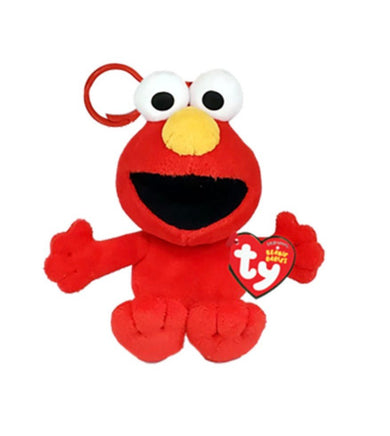 ELMO Sesame Street Floppy Beanie Clip Keychain - ToyTime