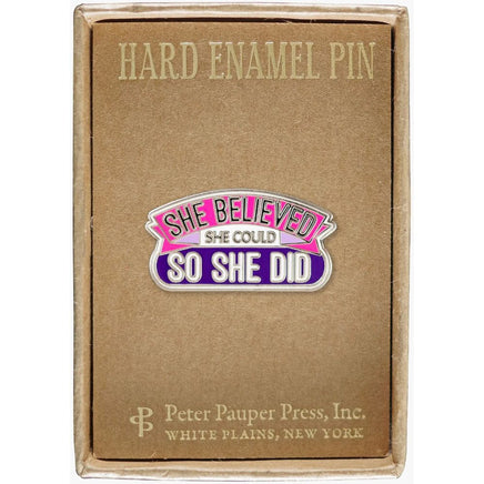 Enamel Pin She Believed She Could - ToyTime