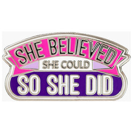 Enamel Pin She Believed She Could - ToyTime