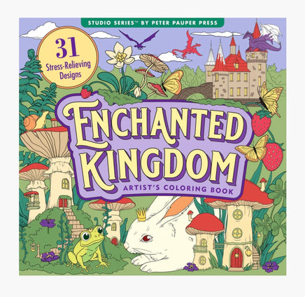 Enchanted Kingdom Adult Coloring Book - ToyTime