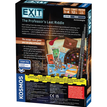 EXIT: The Game - The Professor's Last Riddle - ToyTime