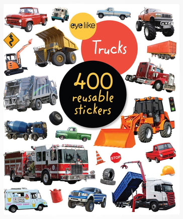 Eyelike 400 Reusable Stickers Trucks - ToyTime