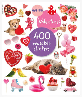 EyeLike 400 Reusable Stickers Valentines - ToyTime