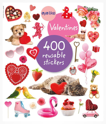 EyeLike 400 Reusable Stickers Valentines - ToyTime