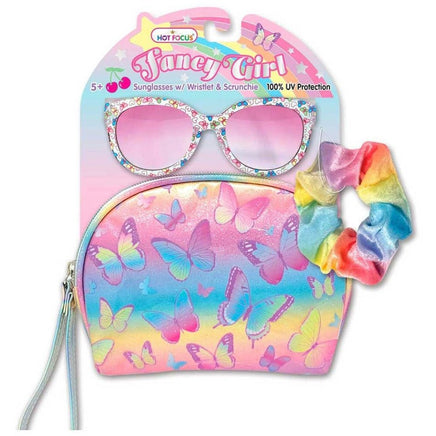 Fancy Girl Tie Dye Butterfly Sunglasses W/Wristlet..@Hot_Focus - ToyTime