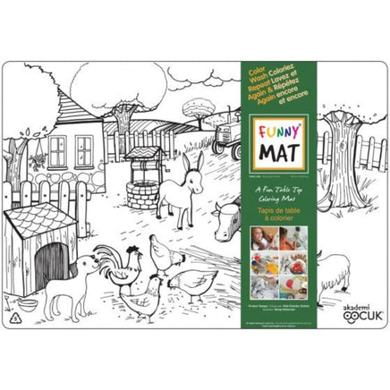 Farm Animals Coloring/Washable Funny Mat - ToyTime