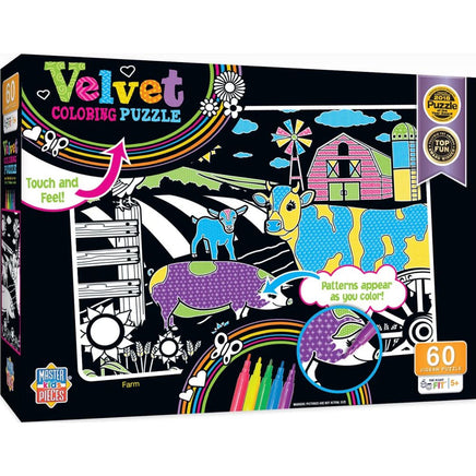 Farm Velvet Coloring 60 pc - ToyTime