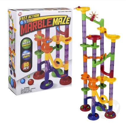 Fast Action Marble Maze - 80 Pieces - ToyTime