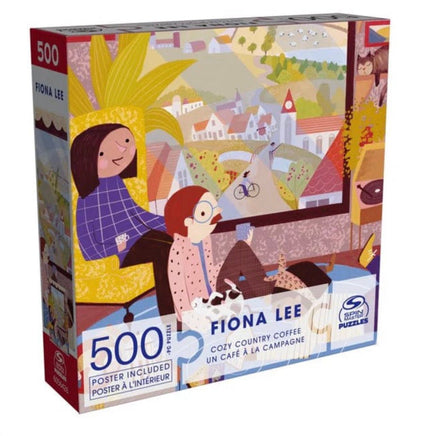 Fiona Lee Cozy Country Coffee 500pc Puzzle - ToyTime