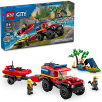 Fire truck with rescue boat 4x4 60412 - ToyTime