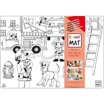 Firefighter Coloring/Washable Funny Mat - ToyTime