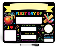First Day Of School Sign - Whiteboard w/ Dry Erase Marker - ToyTime