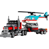 Flatbed truck with helicopter 31146 - ToyTime