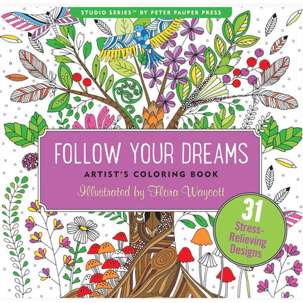 Follow Your Dreams Artist's Coloring Book - ToyTime