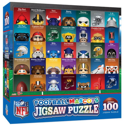 Football Mascots 100pcs Jigsaw Puzzle - ToyTime