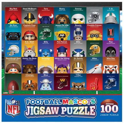 Football Mascots 100pcs Jigsaw Puzzle - ToyTime