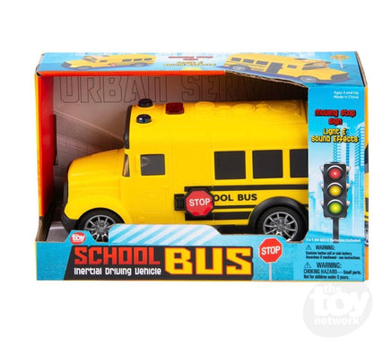 Friction Bus With Lights And Sound 8 inch - ToyTime