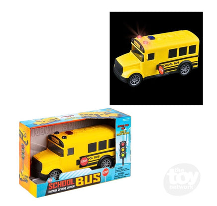 Friction Bus With Lights And Sound 8 inch - ToyTime