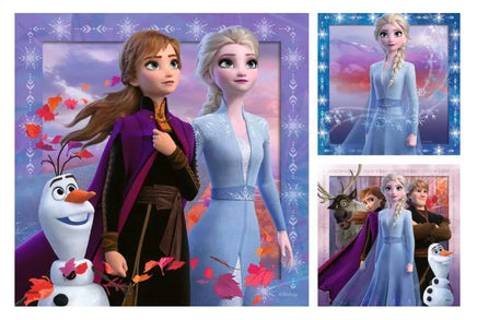 Frozen The Journey Starts 3 x 49pc Puzzle - ToyTime
