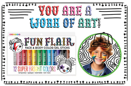 Fun Flair Face and Body Color Gel Sticks - ToyTime
