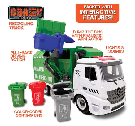 Garbage Recycling Truck with Light & Sound - ToyTime