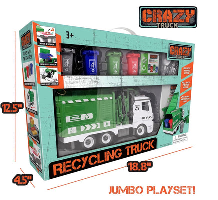 Garbage Recycling Truck with Light & Sound - ToyTime