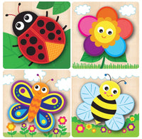 Garden Chunky Wood Puzzles 4 Pack - ToyTime
