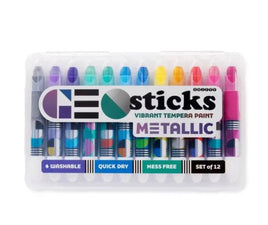 Geo Sticks Vibrant Tempera Paint Sticks Metallic - ToyTime