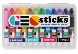 GeoSticks Vibrant Tempura Paint Set of 12 - ToyTime