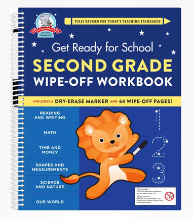 Get Ready for School Second Grade Wipe Off - ToyTime