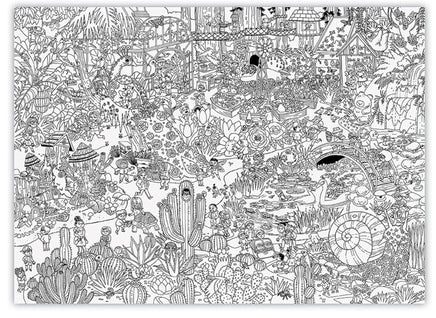 Giant coloring Poster Garden - ToyTime