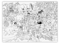 Giant Coloring Poster Zoo - ToyTime