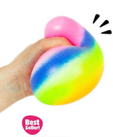 Giant Rainbow Squish Ball 4" - ToyTime