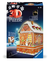 Gingerbread House Night Edition 216pc 3D Puzzle - ToyTime