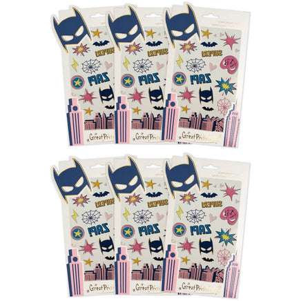 Girls Super Heros Temporary Tattoos - ToyTime