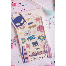 Girls Super Heros Temporary Tattoos - ToyTime