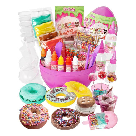 GirlZone Cakes & Sweet Treats Egg Slime & Clay Kit - ToyTime