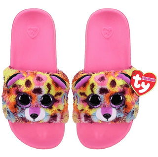 Giselle Leopard Slippers slides Large - ToyTime