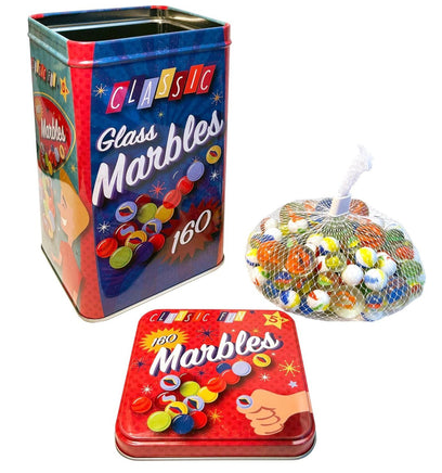 Glass Marbles 160pc - ToyTime