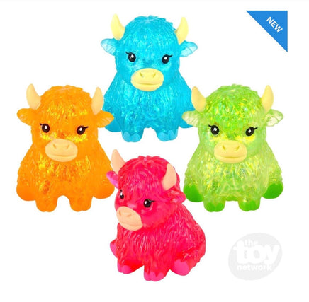 Glitter Sugar Highland Cow 3 inch - ToyTime