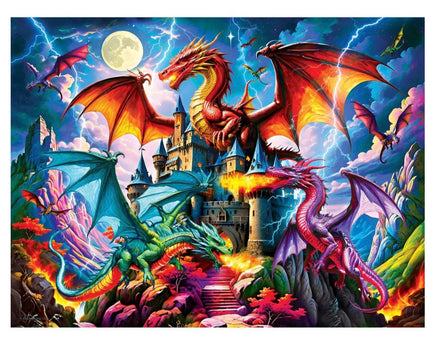 Glow in the Dark Triad of Fire 300pc EzGrip Puzzle - ToyTime