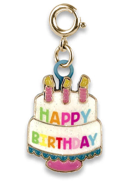 Gold Birthday Cake Charm - ToyTime